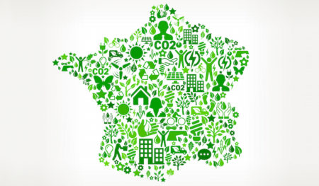 France On Green Environmental Conservation and Nature Icon Pattern