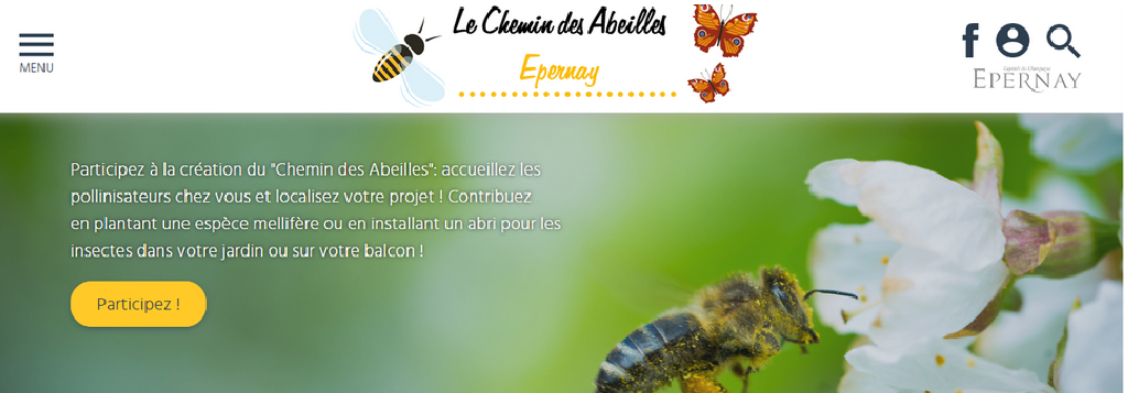 The town of Epernay, famous for its world-renowned Champagne, boasts being the second town in the world after Oslo to offer an interactive online map to encourage inhabitants to post details of how and where they are attracting bees and encouraging them to breed. These methods include installing beehives in gardens and planting pollinating flowers.
